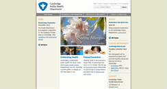 Desktop Screenshot of cambridgepublichealth.org
