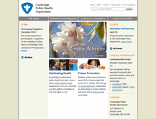 Tablet Screenshot of cambridgepublichealth.org